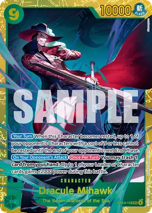 Carta Dracule Mihawk OP14-119