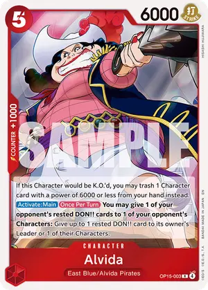Carta Alvida OP15-003