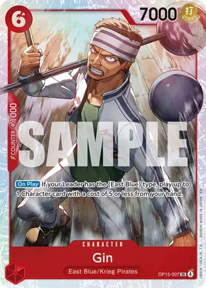 Carta Gin OP15-007