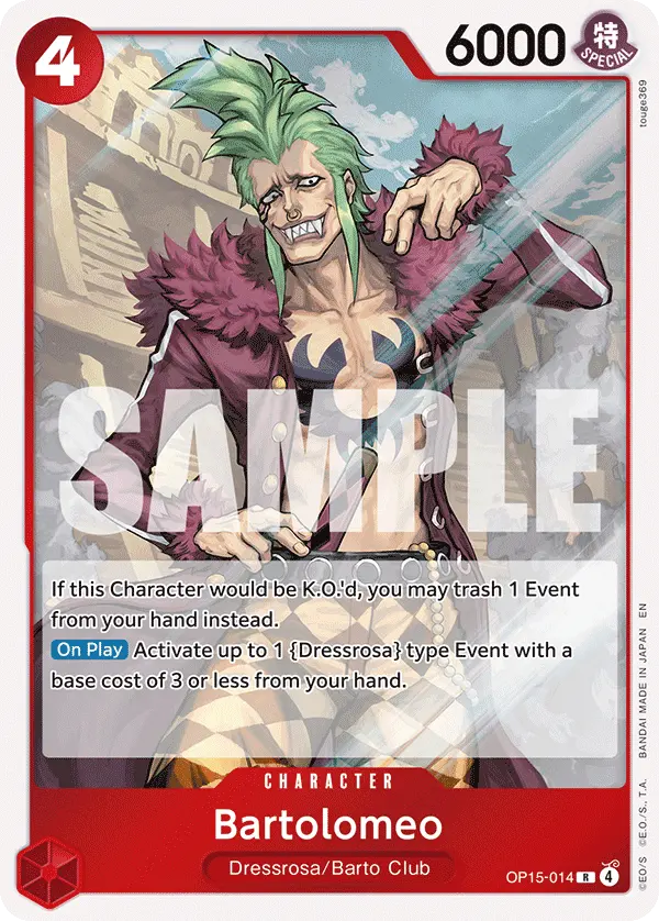 Carta Bartolomeo OP15-014