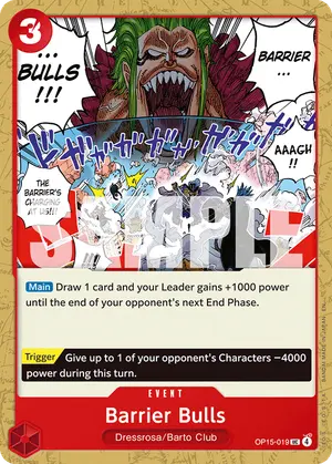 Carta Barrier Bulls OP15-019