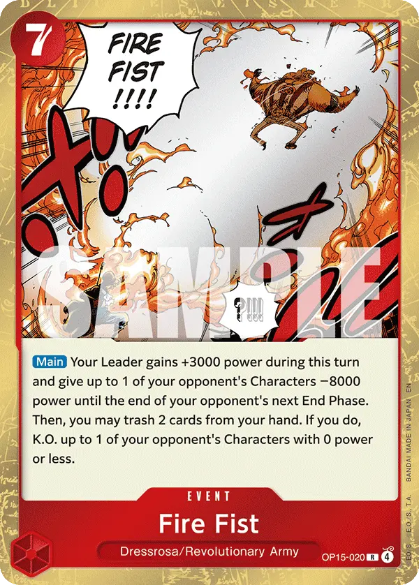Carta Fire Fist OP15-020