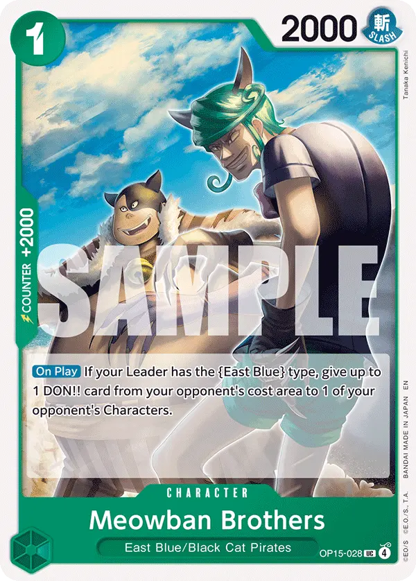 Meowban Brothers OP15-028 card