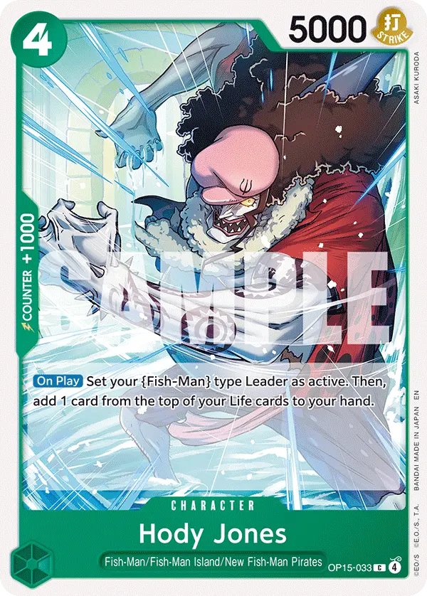 Carta Hody Jones OP15-033