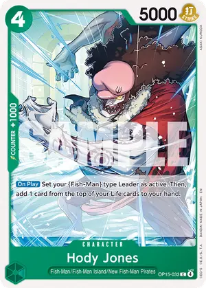 Carta Hody Jones OP15-033