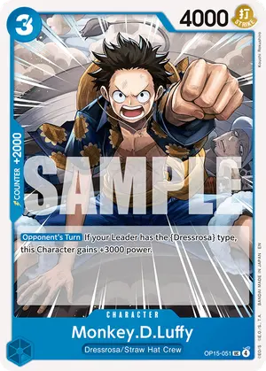 Carta Monkey.D.Luffy OP15-051