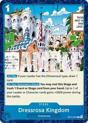 Carta Dressrosa Kingdom OP15-057