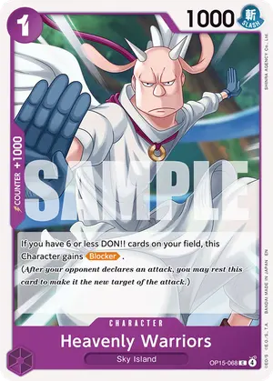 Carta Heavenly Warriors OP15-068