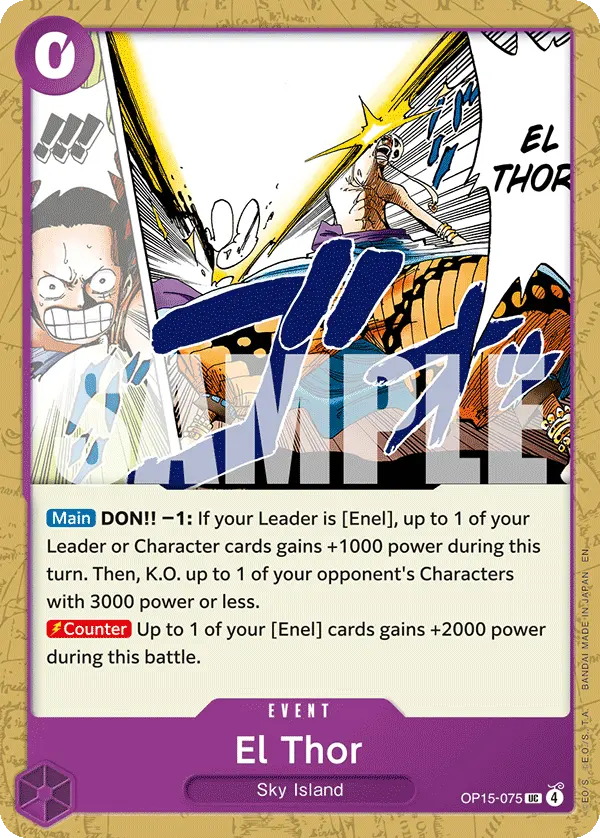 El Thor OP15-075 card