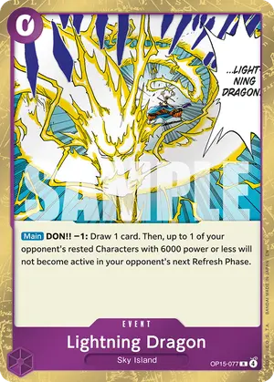 Carta Lightning Dragon OP15-077