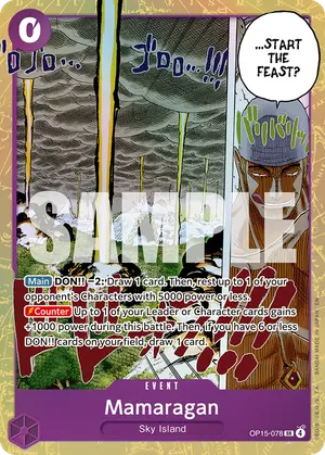 Carta Mamaragan OP15-078