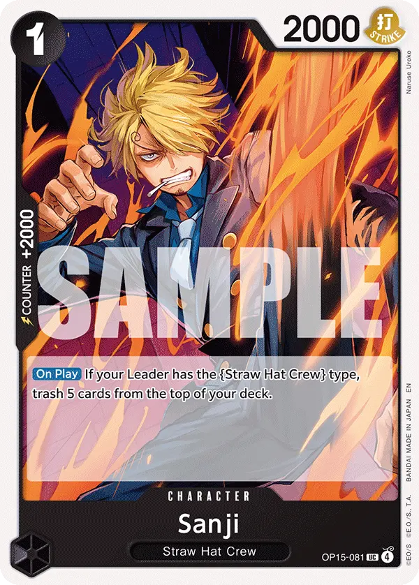 Sanji OP15-081 card