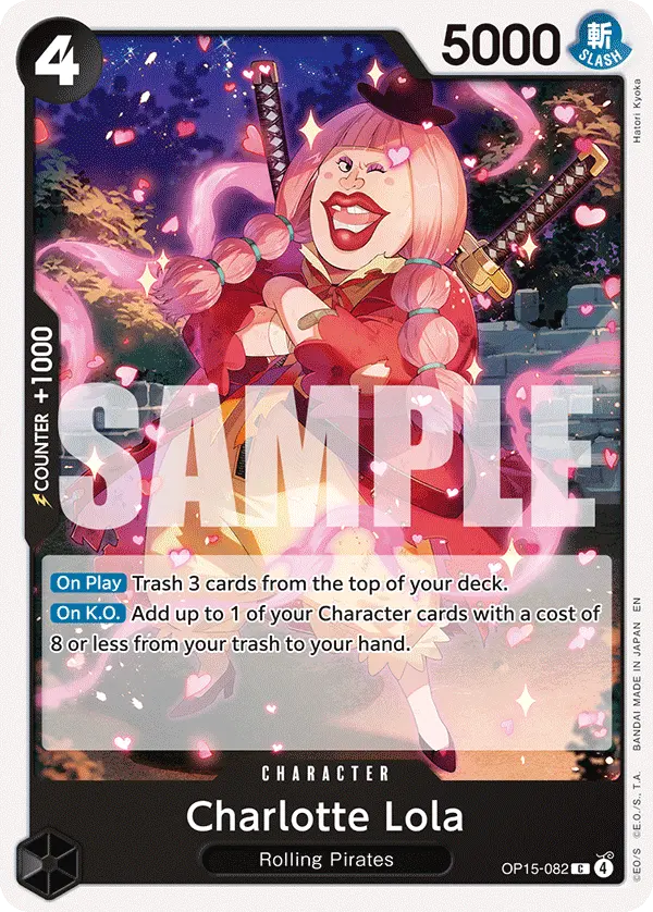 Charlotte Lola OP15-082 card
