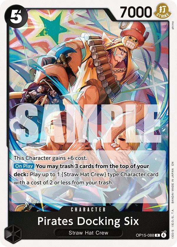 Carta Pirates Docking Six OP15-088