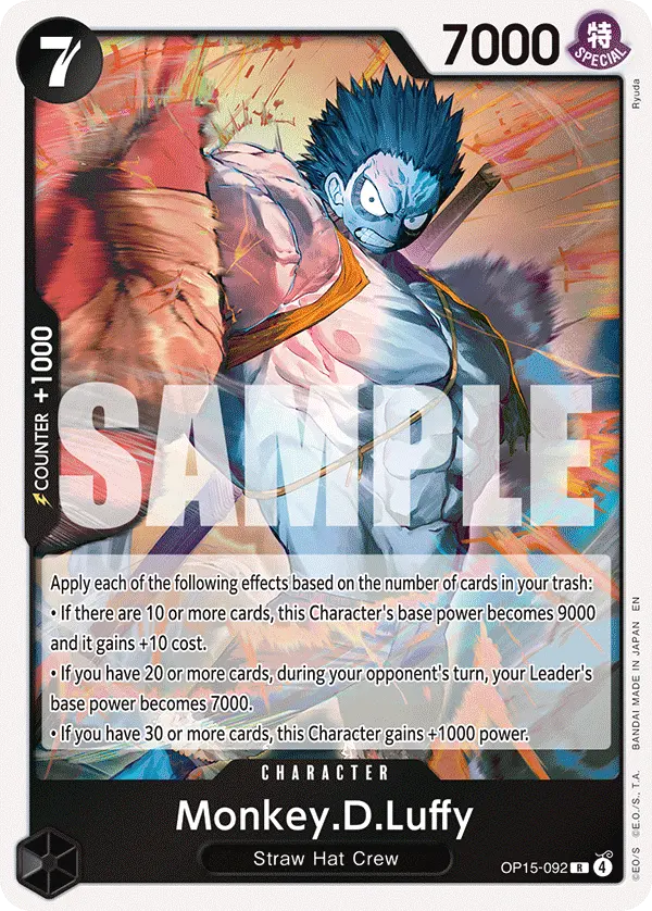Carta Monkey.D.Luffy OP15-092