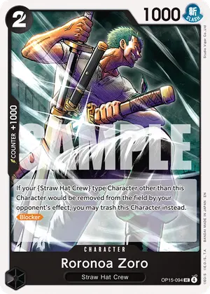 Carta Roronoa Zoro OP15-094