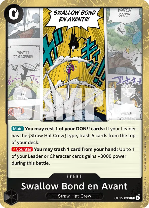Swallow Bond en Avant OP15-096 card