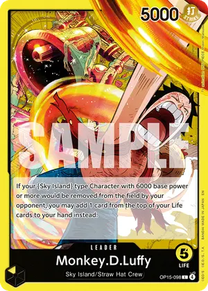 Carta Monkey.D.Luffy OP15-098