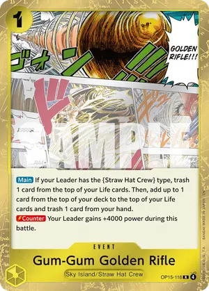 Carta Gum-Gum Golden Rifle OP15-116