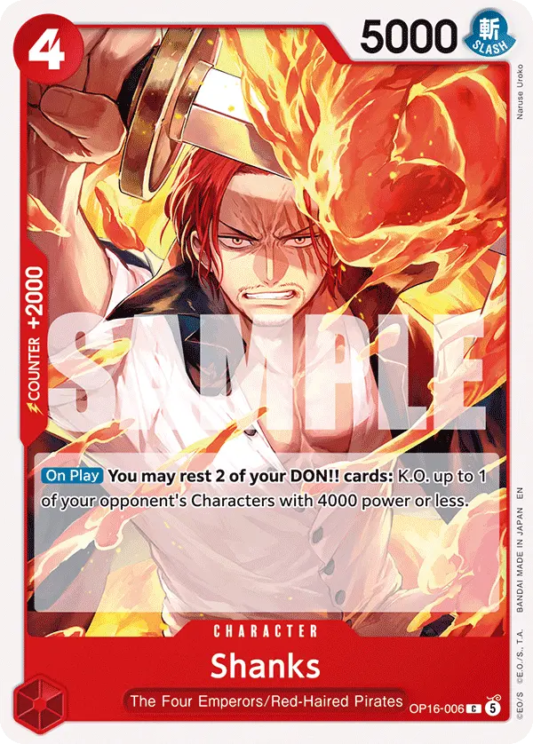 Shanks OP16-006 card