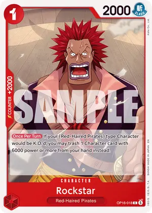 Carta Rockstar OP16-018
