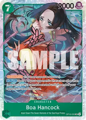 Carta Boa Hancock OP16-032