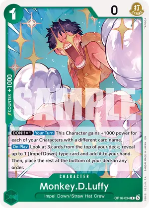 Carta Monkey.D.Luffy OP16-034