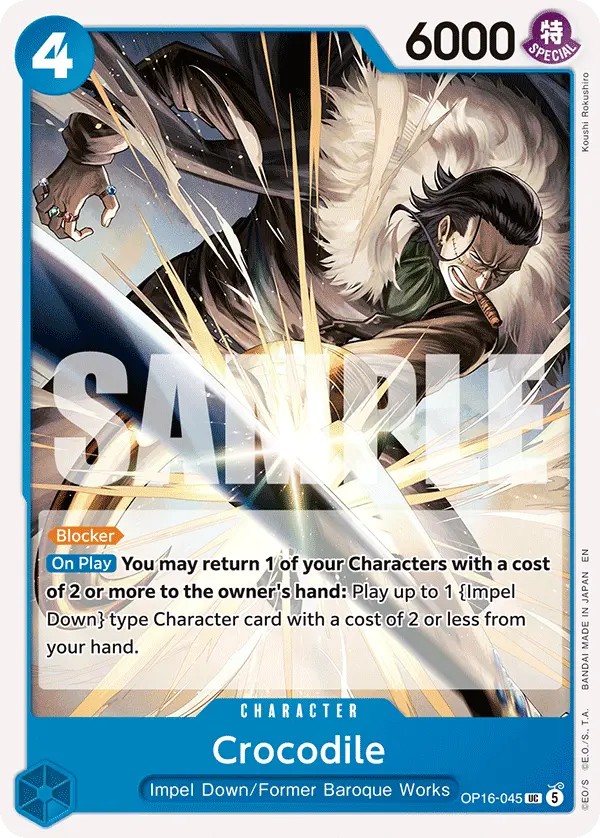 Carta Crocodile OP16-045