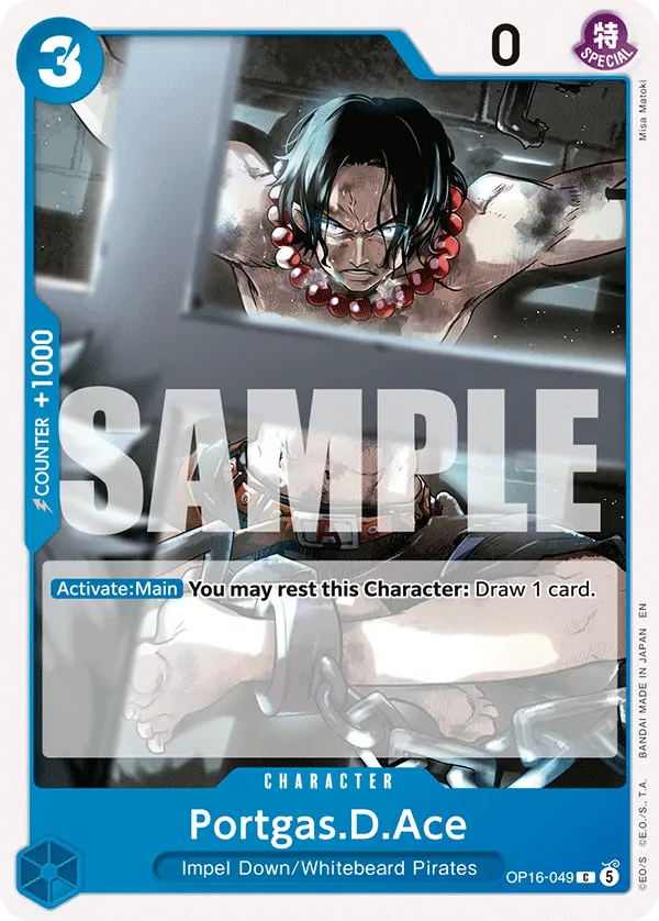 Portgas.D.Ace OP16-049 card