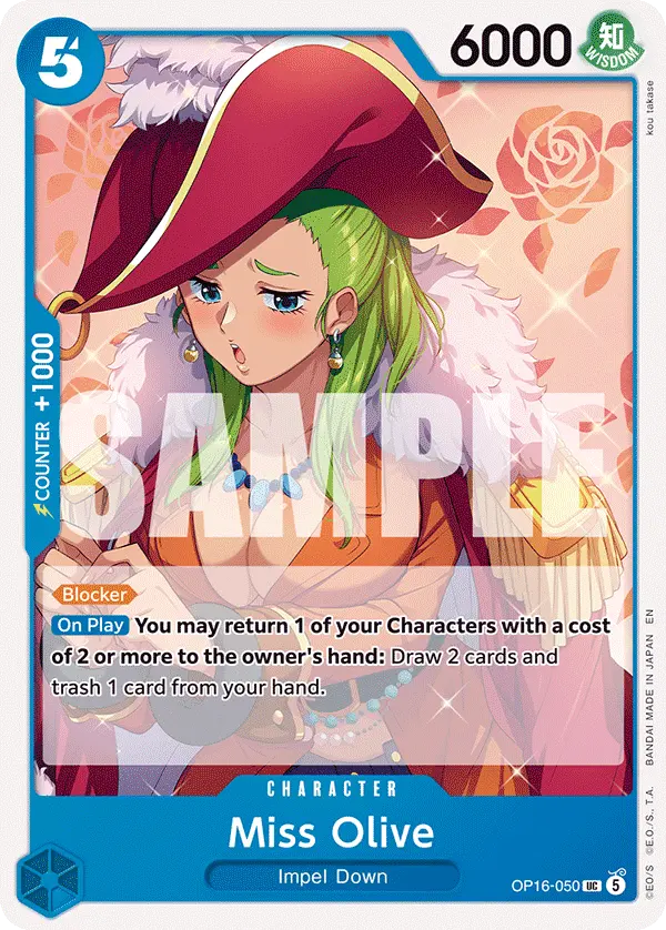 Carta Miss Olive OP16-050