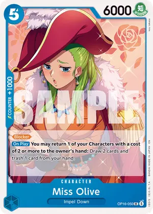 Carta Miss Olive OP16-050