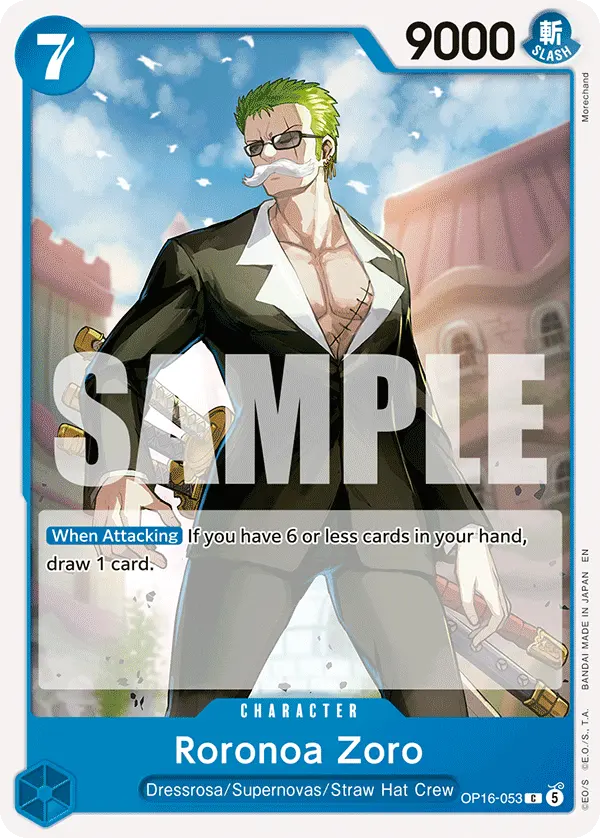 Roronoa Zoro OP16-053 card
