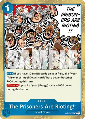 Carta The Prisoners Are Rioting!! OP16-058