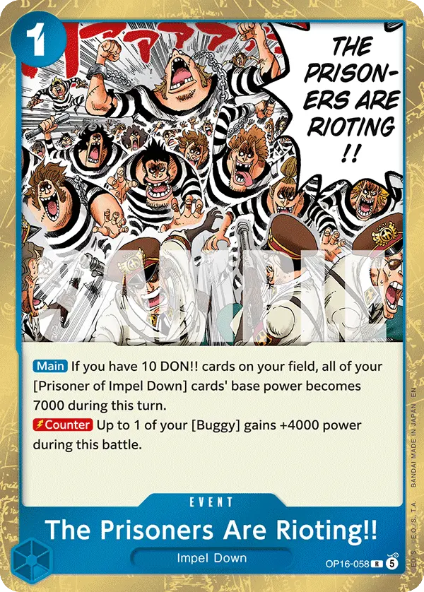 Carta The Prisoners Are Rioting!! OP16-058