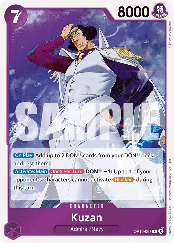 Carta Kuzan OP16-063