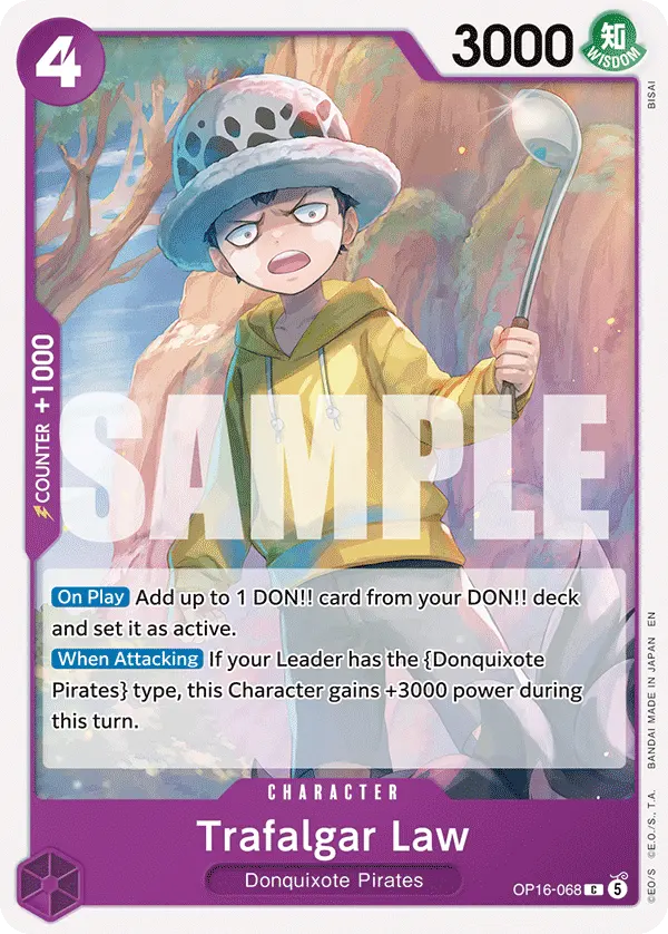 Trafalgar Law OP16-068 card