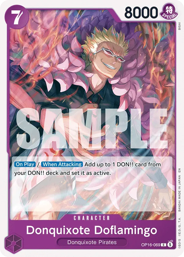 Carta Donquixote Doflamingo OP16-069