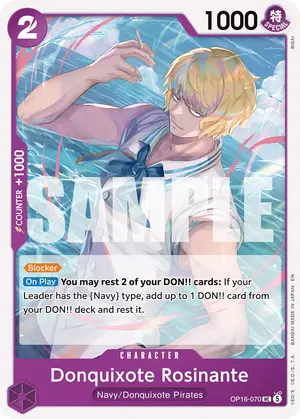 Carta Donquixote Rosinante OP16-070