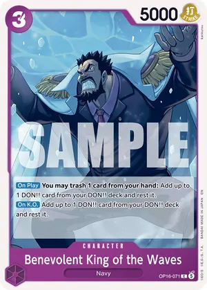 Carta Benevolent King of the Waves OP16-071