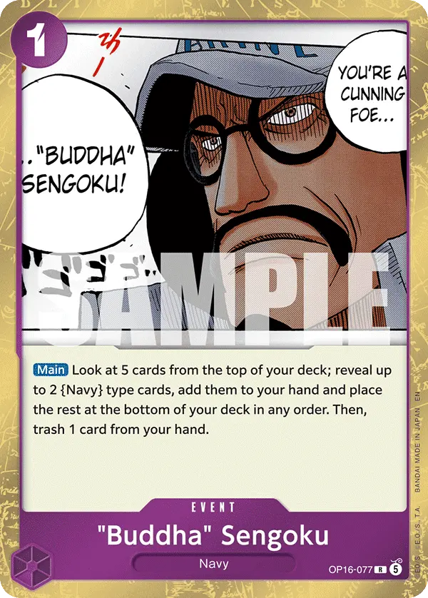 Carta "Buddha" Sengoku OP16-077