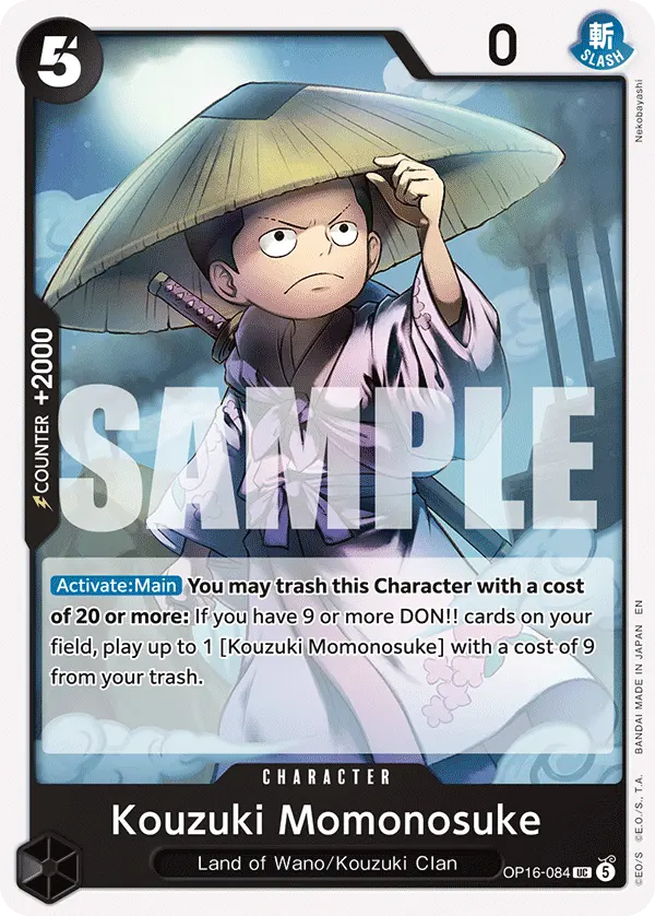 Carta Kouzuki Momonosuke OP16-084