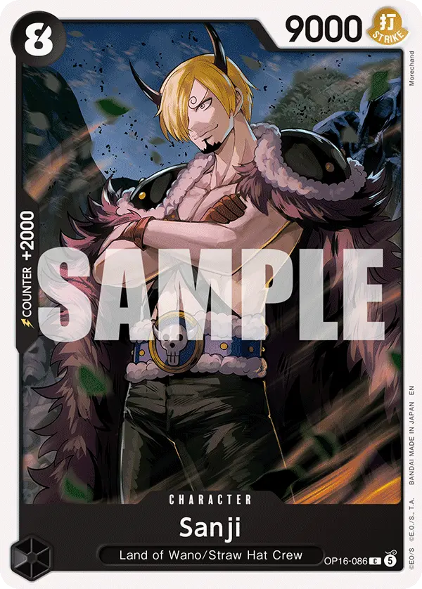 Sanji OP16-086 card