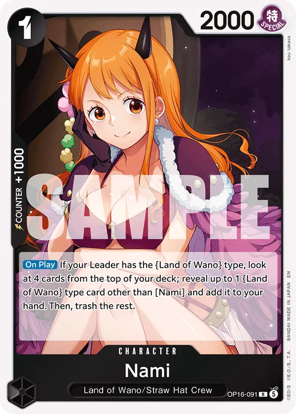 Carta Nami OP16-091
