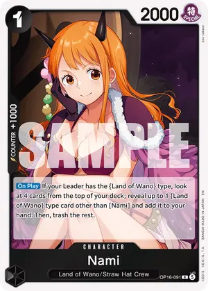 Carta Nami OP16-091