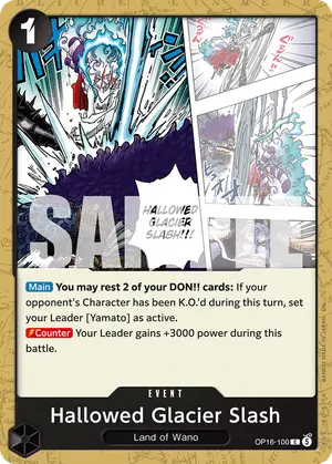 Carta Hallowed Glacier Slash OP16-100