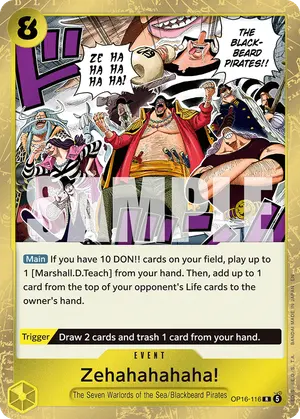 Carta Zehahahahaha! OP16-116