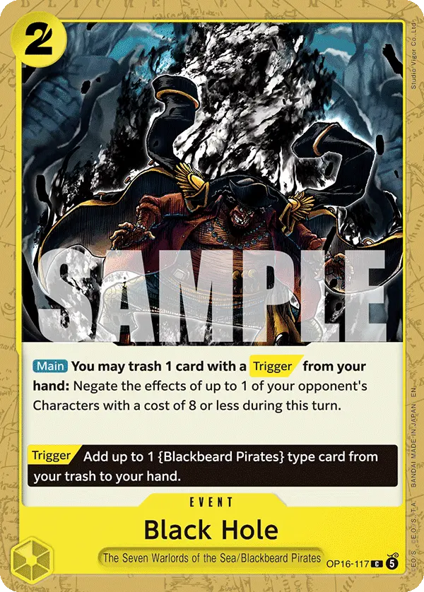 Black Hole OP16-117 card