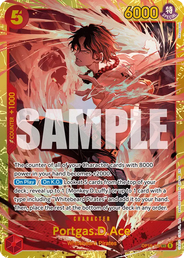 Portgas.D.Ace OP16-118 card