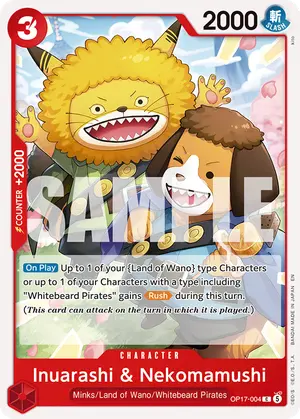 Carta Inuarashi & Nekomamushi OP17-004
