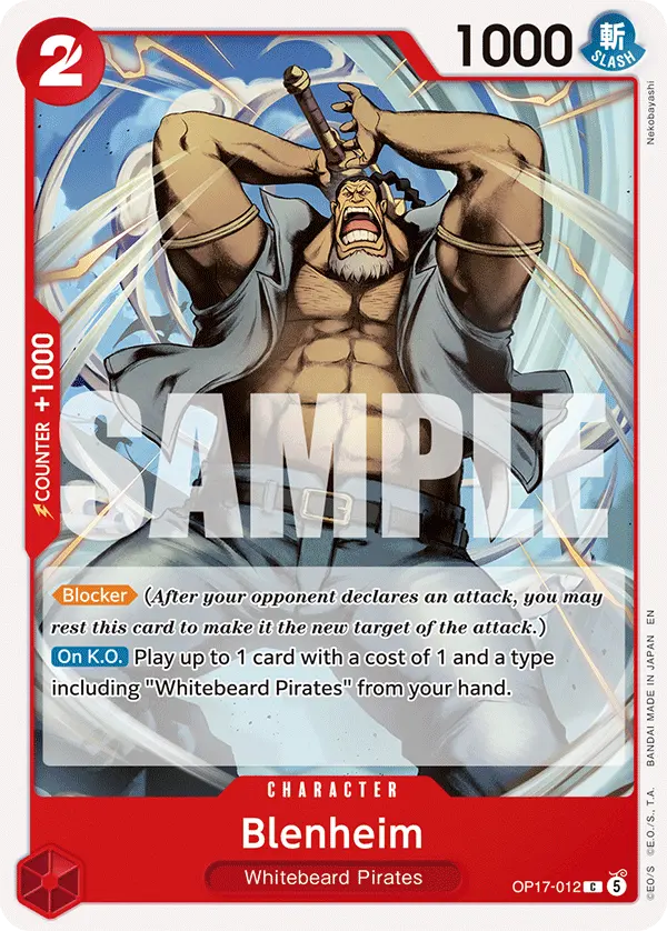 Carta Blenheim OP17-012